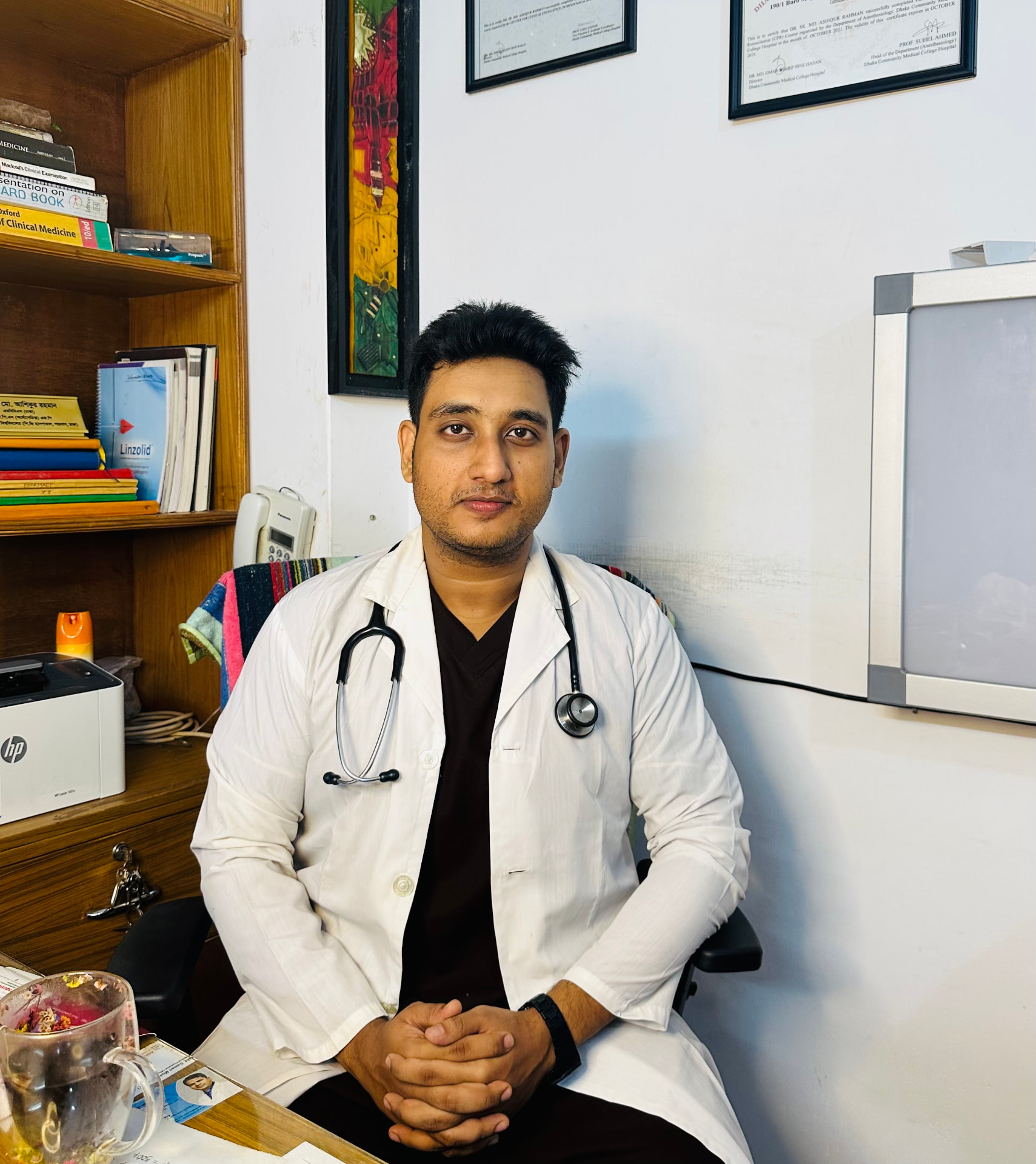 Dr. Ashiq in his chamber